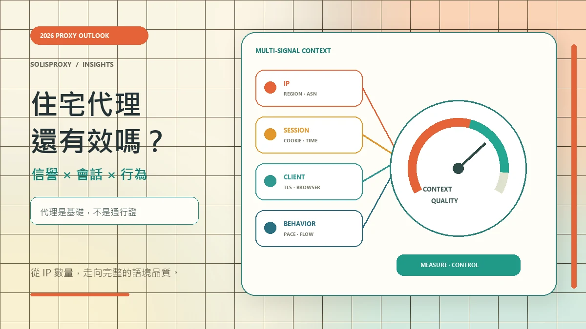 【2026 趨勢】網站反自動化升級後，住宅代理還有效嗎？